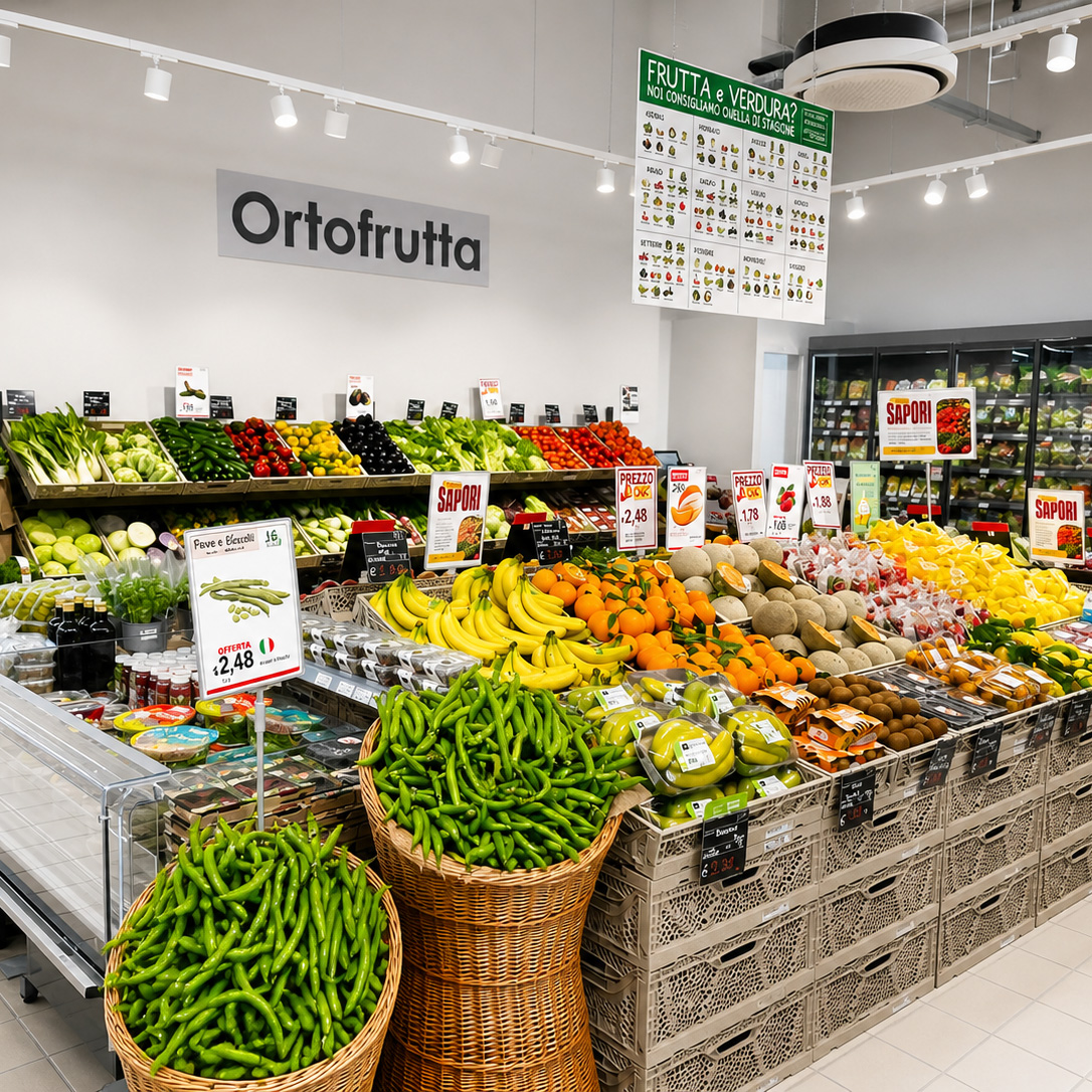 Illuminazione Supermercato Famila Collepepe | Progetto GDO Gruppo Raina